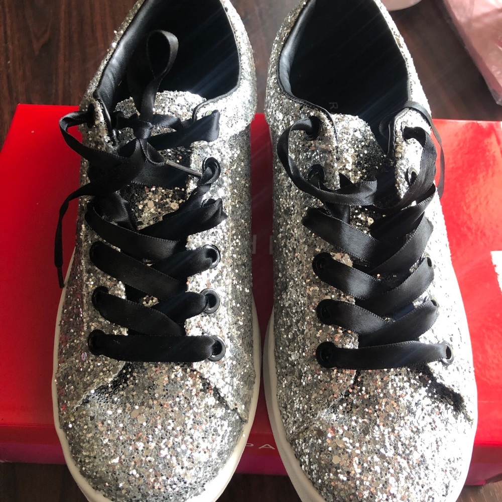 *NEW*Rampage silver glitter shoes